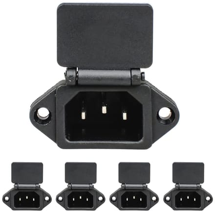 5 Stuks C14 Paneelmontage Stekkeradapter - AC 250V 10A 3 Pins Inlaatmodule