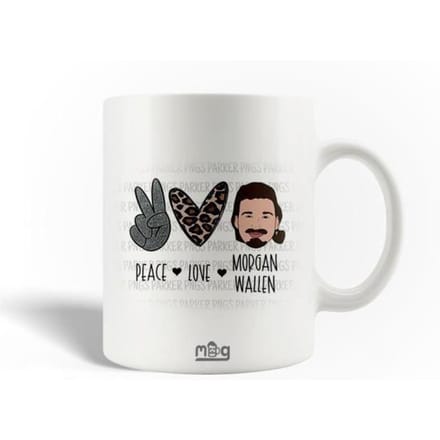 Mug en Céramique - MANIACASE - Morgan Wallen - 30cl - Compatible Lave-Vaisselle - Blanc