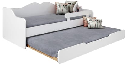 Lendo BELLA2 - Kinderbed - 180x80 - Wit - Inclusief Matras