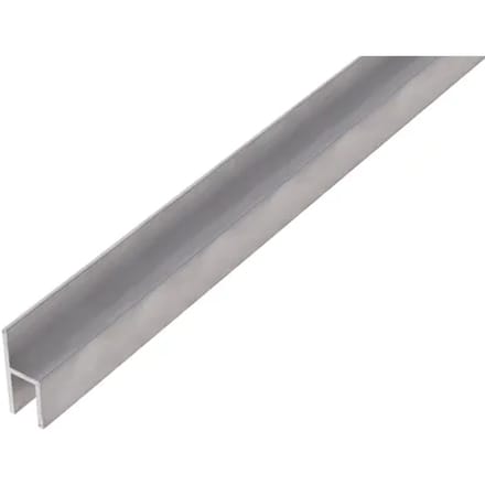 Alberts H-profiel - Aluminium - 26x11x1,5mm 2m