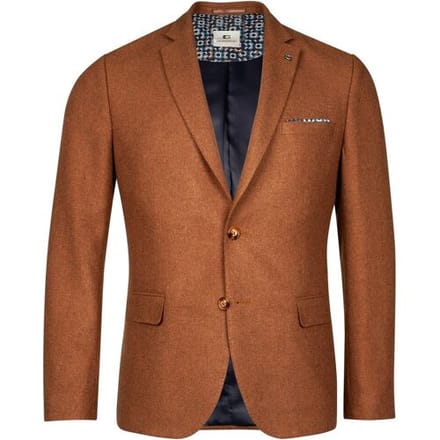 Giordano Colbert Robert Wool Mix Faux Uni Subtle Mélange  Choco Brown / male