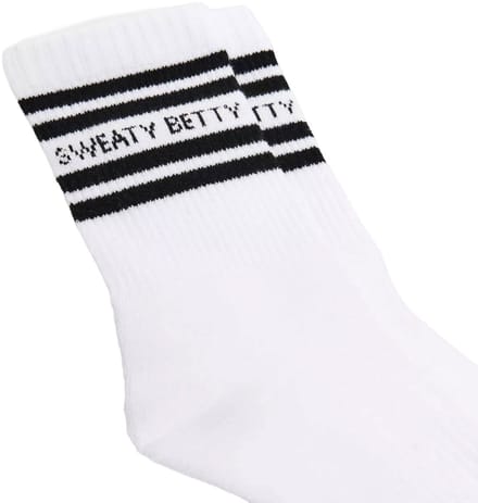 Sweaty Betty Varsity Slogan Sokken ZWART - Maat 6/8