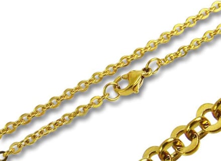 Amanto Ketting Elid - 316L Staal - Jasseron - 2,4mm - 50cm
