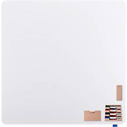 Whiteboard ESSENCE Legamaster - frameloos - geëmailleerd - B 1195 x H 1195 mm - met afgeronde hoeken