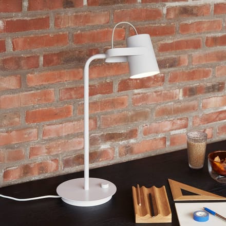 Hübsch Ardent tafellamp, lichtgrijs, ijzer, E14, hoogte 54 cm