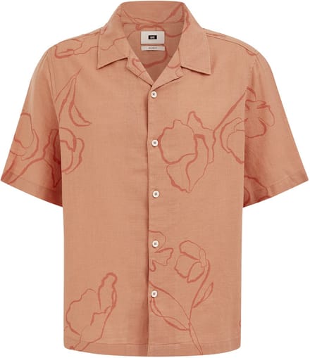 WE Fashion Heren relaxed fit overhemd met print