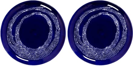 Serax - Ottolenghi Feast - Bord L - Donkerblauw/Wit - 26 Ø - 2 stuks