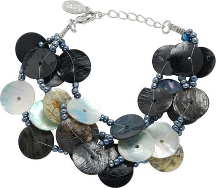 Behave - Armbandje schelp en kraaltjes - Boho chic - Avondlook