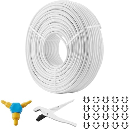PEX-AL-PEX Buis, 656ft, 5/8'' Diameter Aluminium-Kunststof Composiet Buis Zuurstofbarrière Vloerverwarming PEX Buis, 0,08'' Dikte Vloerverwarming