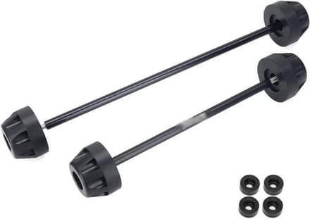 Motorfiets Valbescherming - As Slider - Motor Beschermen - Aluminium ABS - Set van 2 - Zwart
