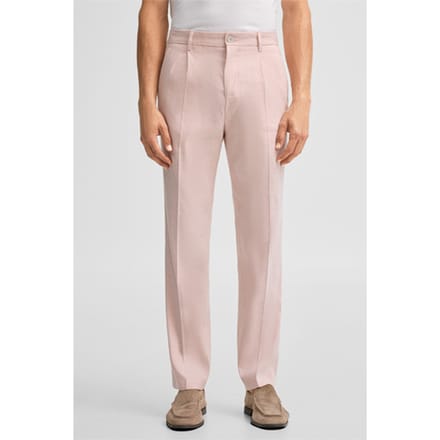 Modulaire pantalon Tomeo met linnenaandeel, rosé