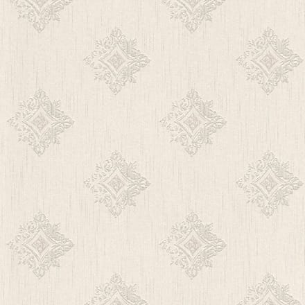 Barok behang Profhome 962002-GU textiel behang gestructureerd in barok stijl mat beige grijs 5,33 m2