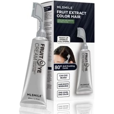 MLSMILE - Fruit Exract Color Hair - 3 Colors #01 Natural Black - 80ml