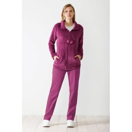Paars dames huispak van Hajo - Paars - Maat - 48