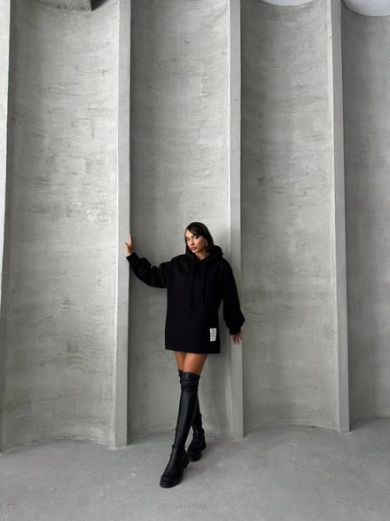 Cappa Hoodie / Zwart / maat S