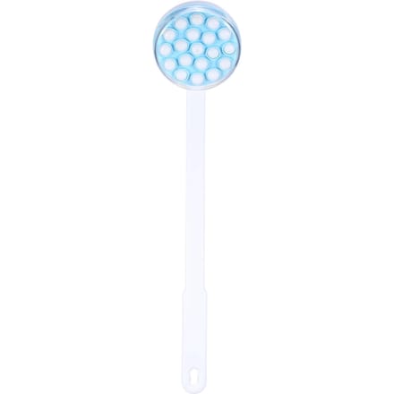 Lotion Olie Crème Applicator met Lange Handgreep Lichaam Been Badborstel Masseerder Massage Tool wit