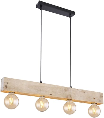 Moderne 4-lichts hanglamp met E27 fitting | 80 x 6 x 120 cm | Woonkamer | Eetkamer