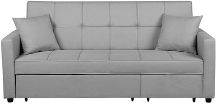 GLOMMA - Slaapbank 3-zits - Lichtgrijs - Polyester