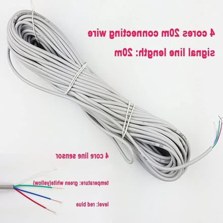 Waterverwarmer Sensor - Niveausensor Temperatuur - Zonneboiler Controle - 20m Aansluitkabel - CGX2 Model - Zilverkleurig