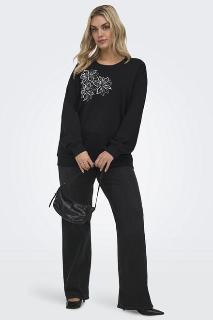 ONLY sweater Timone parel borduur