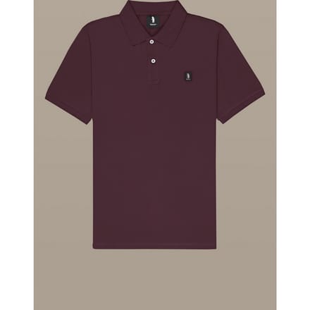polo met patch man bruin