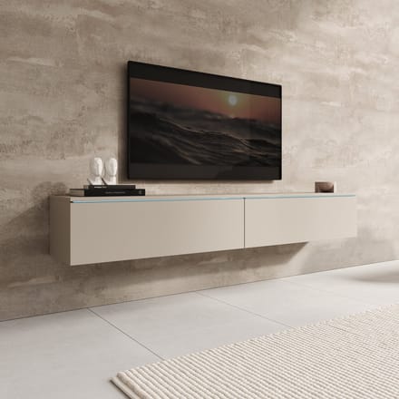 Meubella - Dixon - TV-Meubel - Beige - 180 cm