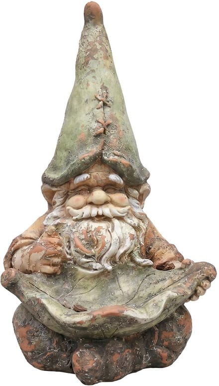 Clayre & Eef Decoratie Beeld Kabouter Beige Keramisch materiaal