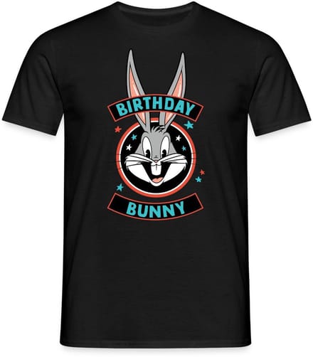 Looney Tunes Bugs Bunny Birthday Bunny T-Shirt Heren