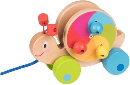 Goki Wooden Pull Animal Snail