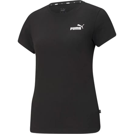 PUMA ESS Small Logo Tee Dames T-shirt - Zwart - Maat L