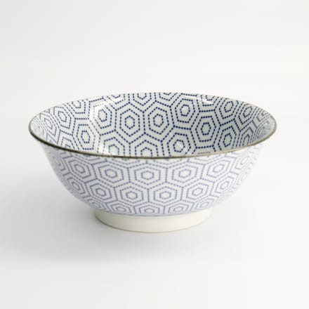 Blauw/Witte Kom – Mixed Bowls – 20,3 x 8cm 1000ml