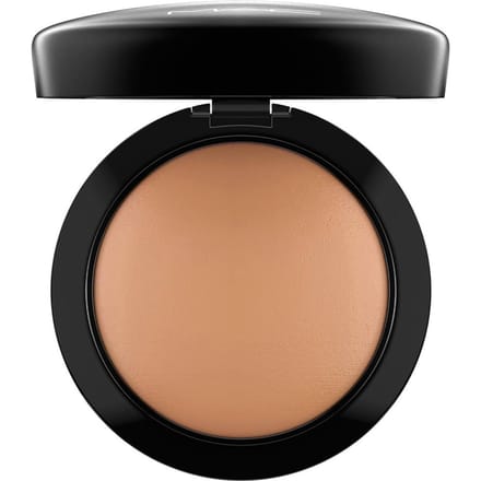 MAC HEROES MACximal Lipstick Velvet Teddy, Min. Skinfinish Give Me Sun, Fix + Original 100ml and MACStack Black Mascara Bundle