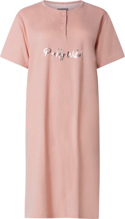 Cocodream - dames nachthemd 614615 - korte mouw - roze - maat M