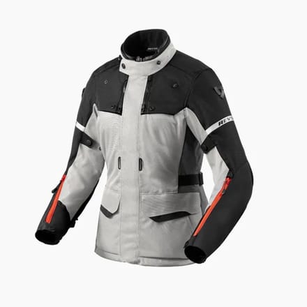 REV'IT! Outback 4 H2O Jas Dames Zilver Zwart - Maat 34 - Jas