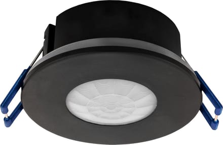 Ledvion - Bewegingsmelder Zwart - Inbouw - Schemerschakelaar - IP65 - 360° - Bereik 8m -Lichtsensor