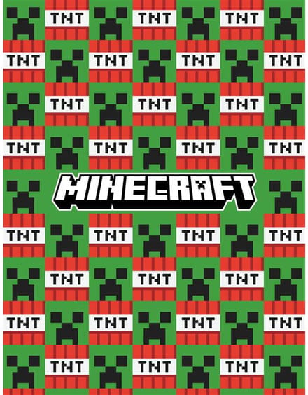 Minecraft Fleece Deken TNT - 130 x 170 cm - Polyester