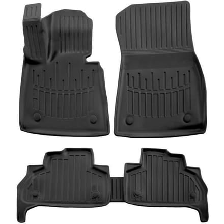 Vloermatten - SCOUTT - BMW X5 (G05) - Premium Rubber - Op Maat Gemaakt - Waterbestendig zwart
