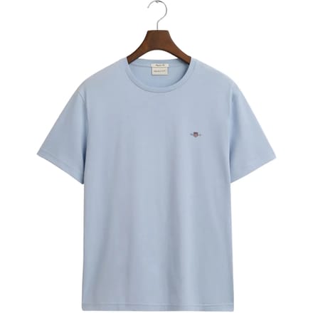 Gant T-Shirt Regular Uni Fine Shield Embroidery Fresh Blue / male