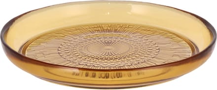 BITZ Kusintha Glazen bord Dia 18 cm Amber