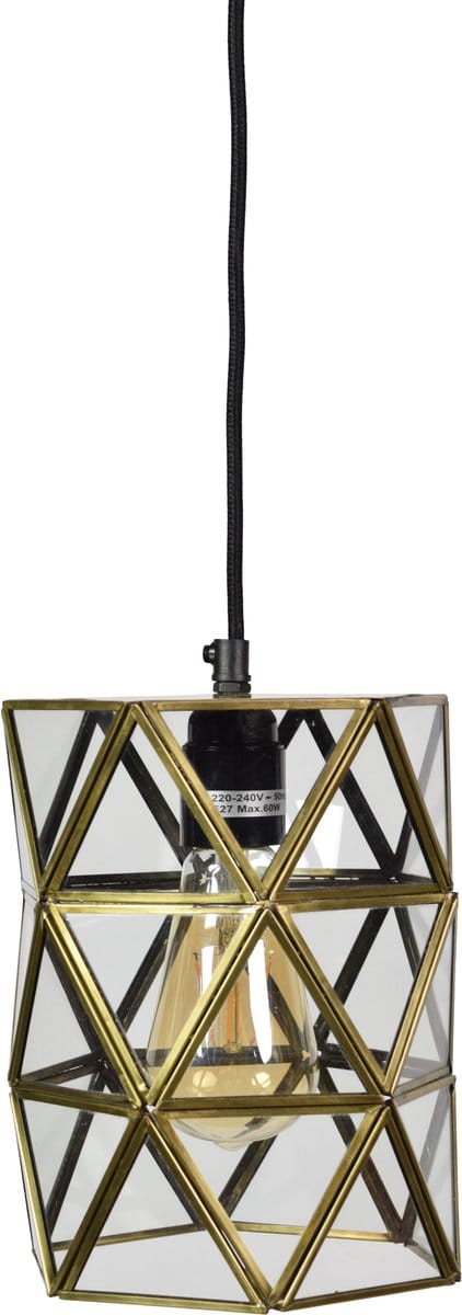 Urban Interiors Geo3 Hanglamp Goud - Metaal met helder glas - Ø15