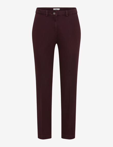 Brax Dames Chino  Style MARON S BLACKBERRY VIOLET, donkerpaars, maat 40K