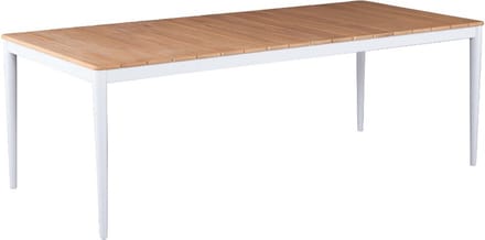 Tuintafel Sandro 180 x 90 cm | Aluminium Frame Wit