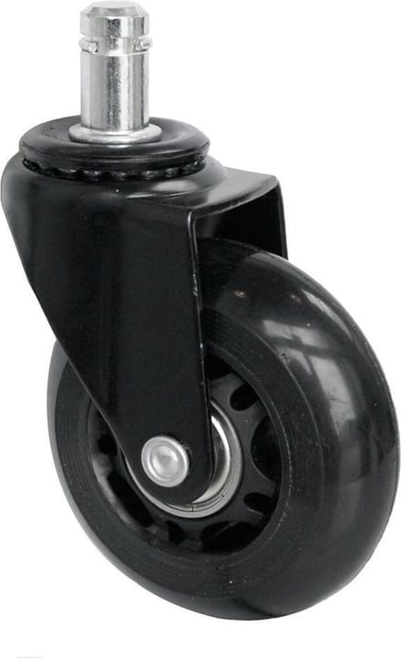 IVOL Skate wieltjes voor bureaustoel - Set van 5 stuks - diameter pin 11mm