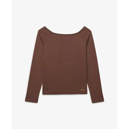 Off-shoulder T-shirt voor dames Superdry