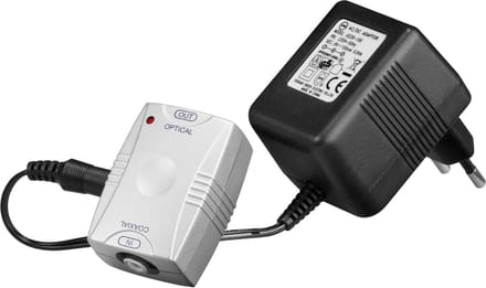 Coaxiaal S/P DIF naar Toslink optisch converter - netvoeding