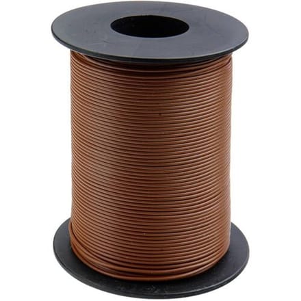 Donau Elektronik 125-S50-8 Draad 1 x 0.25 mm² Bruin 50 m
