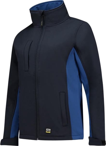 Tricorp 402008 Softshell Bicolor Dames - Vrouwen - Navy/Kobaltblauw - S