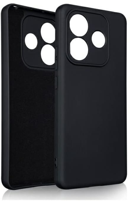 Beline Silicone - Xiaomi Redmi Note 14 Etui - Zwart - Hardcase - Silicium