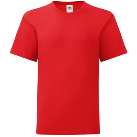 Fruit of the Loom - Kids´ Iconic T - Red - 164