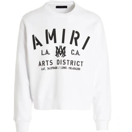Amiri stencillogo wit sweatshirt